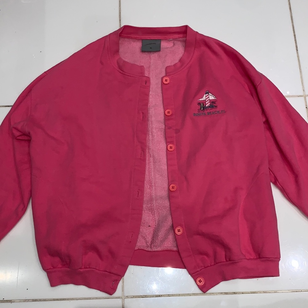 BUTTON UP CREW NECK